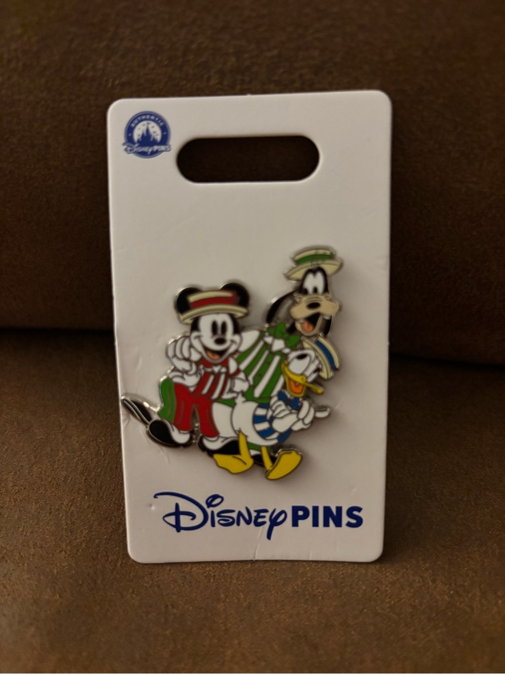 Disney Pins Mickey, Goofy & Donald Enamel Pin Trio - Red Green Blue